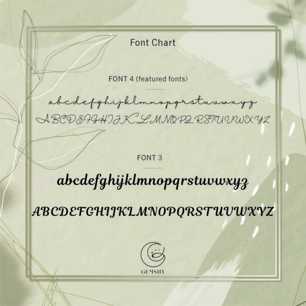 Font Chart Jz0002nm A