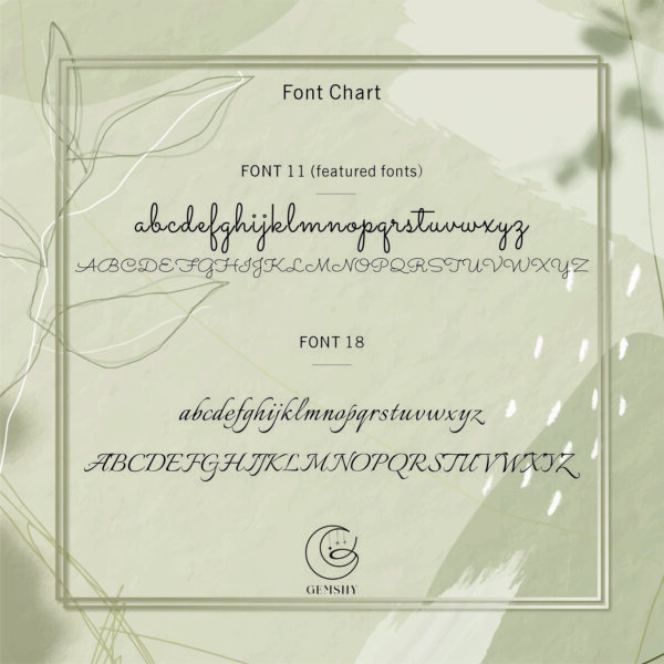 Font Chart Jz0002nm D