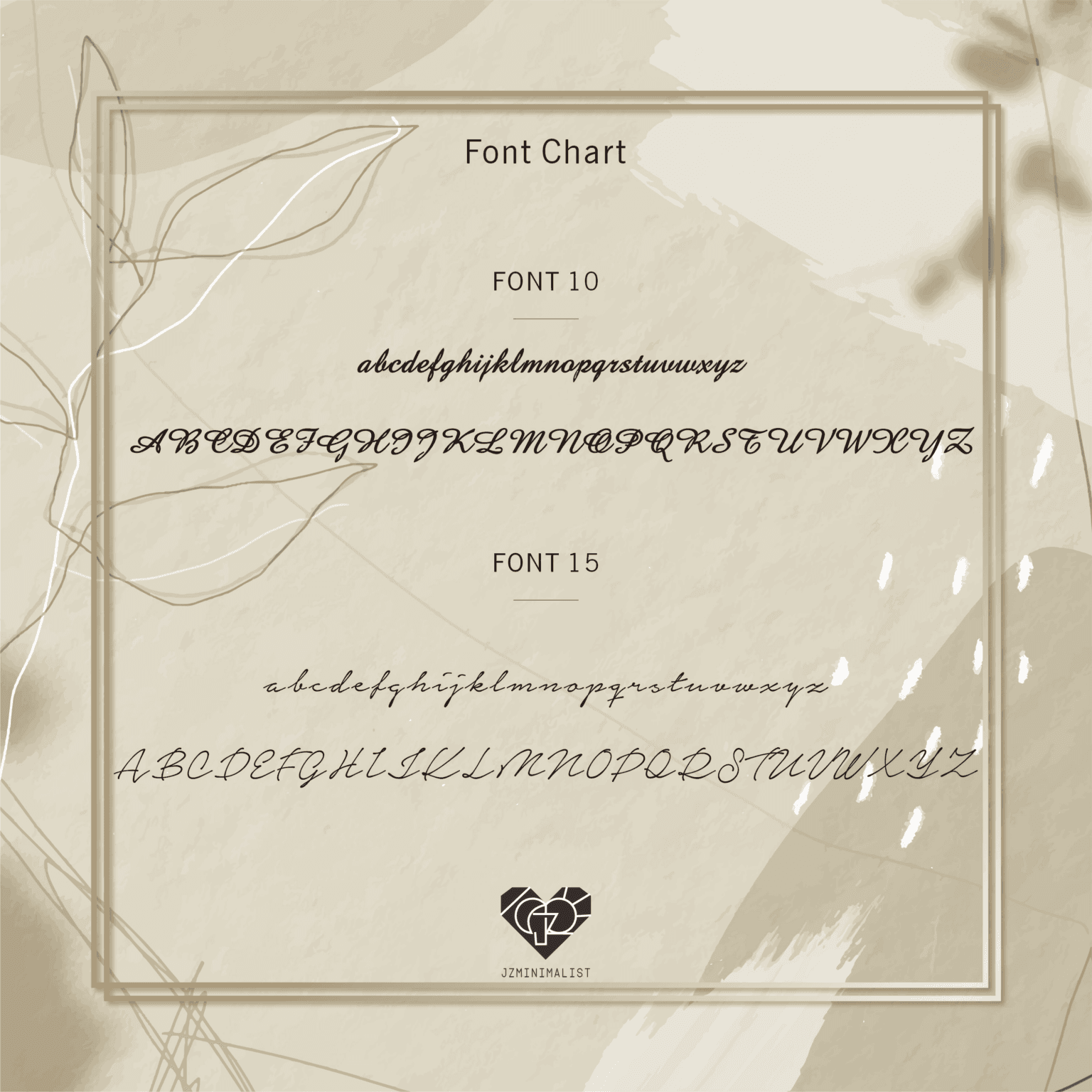 Font chart jz0002nm e