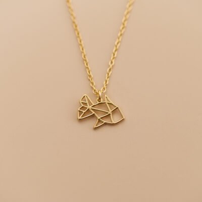 Origami fish necklace 4