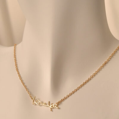 Personalized handwriting necklace 4