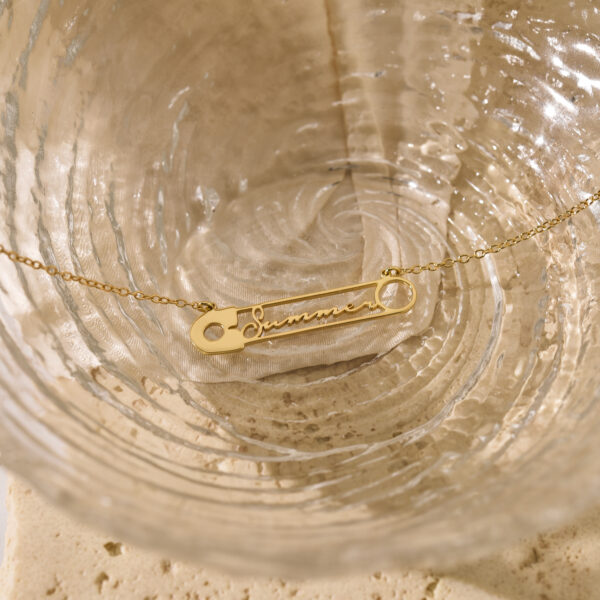 Personalized pin necklace 5