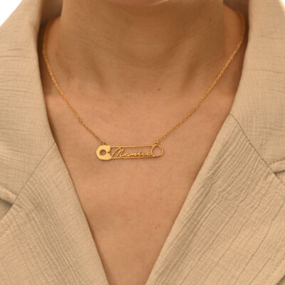 Personalized pin necklace 6