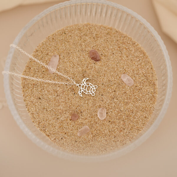 Dainty turtle necklace 2