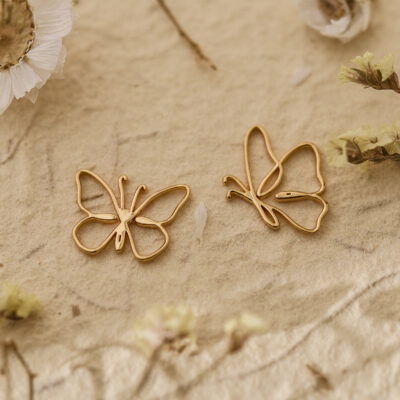 Silver butterfly necklace 6