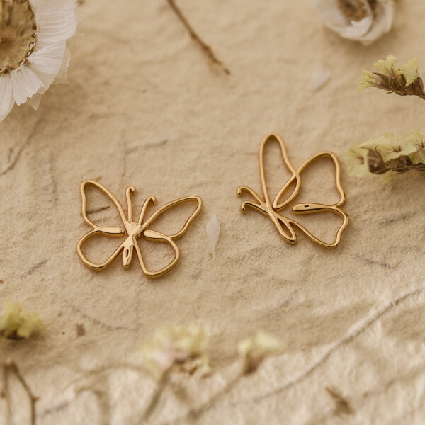 Silver butterfly necklace 6