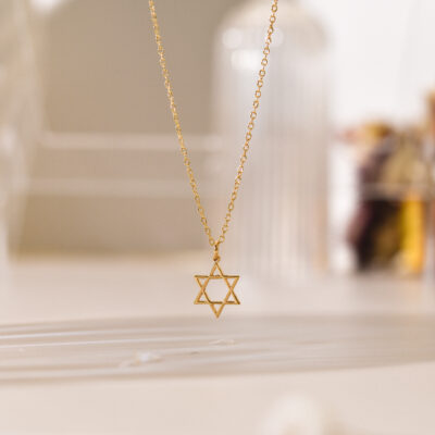 Judaism symbol the star of david necklace 3