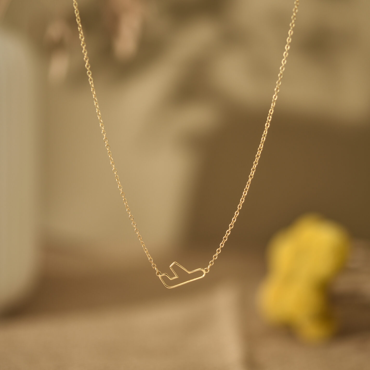 Dainty Airplane Necklace