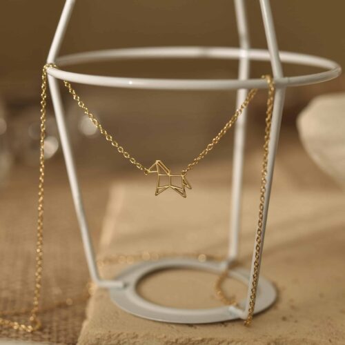 Origami Horse Necklace-4 Origami Horse Necklace